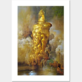 Golden Geyser Posters and Art